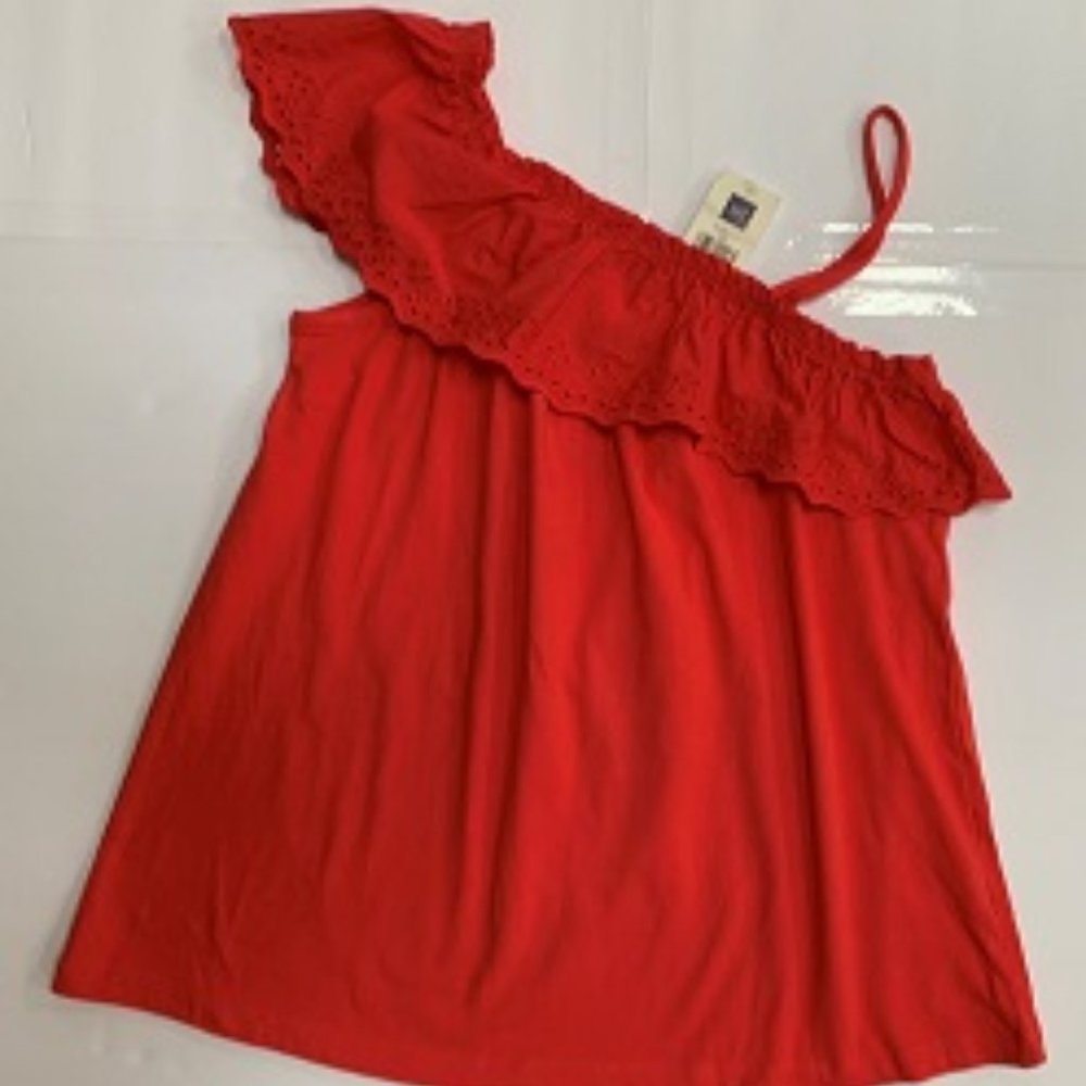 New GAP Girls Top with Eyelet Ruffle